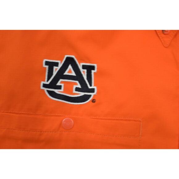 Columbia PFG Omni-Shade Auburn Tigers Vented Fishing Shirt Mens Sz Large - Picture 6 of 11